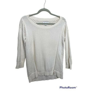 AMERICAN EAGLE IVORY COLOR CABLE KNIT SWEATER SIZE S/P